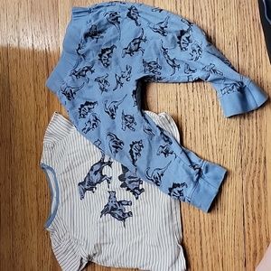 Dinosaur pants and tshirt